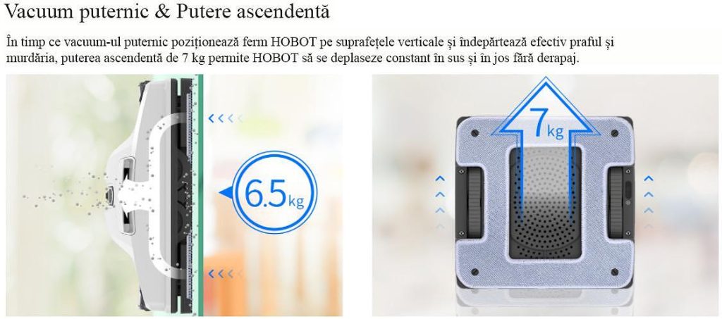 Robot de curățat geamuri HOBOT-2S Ultrasonic Hobot Moldova