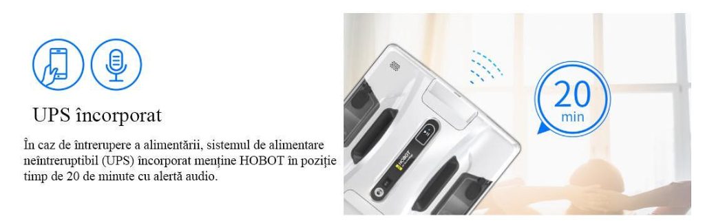 Robot de curățat geamuri HOBOT-2S Ultrasonic Hobot Moldova